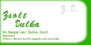 zsolt dulka business card